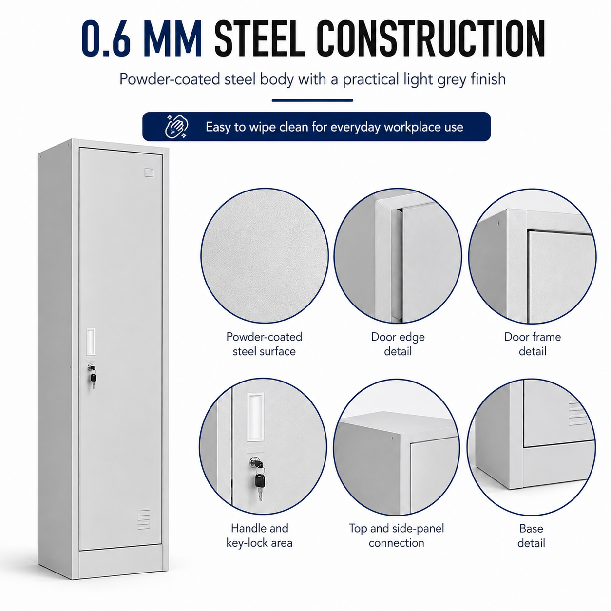 TreeJar Single door locker Skyland STEL  SSL-1 - view 4